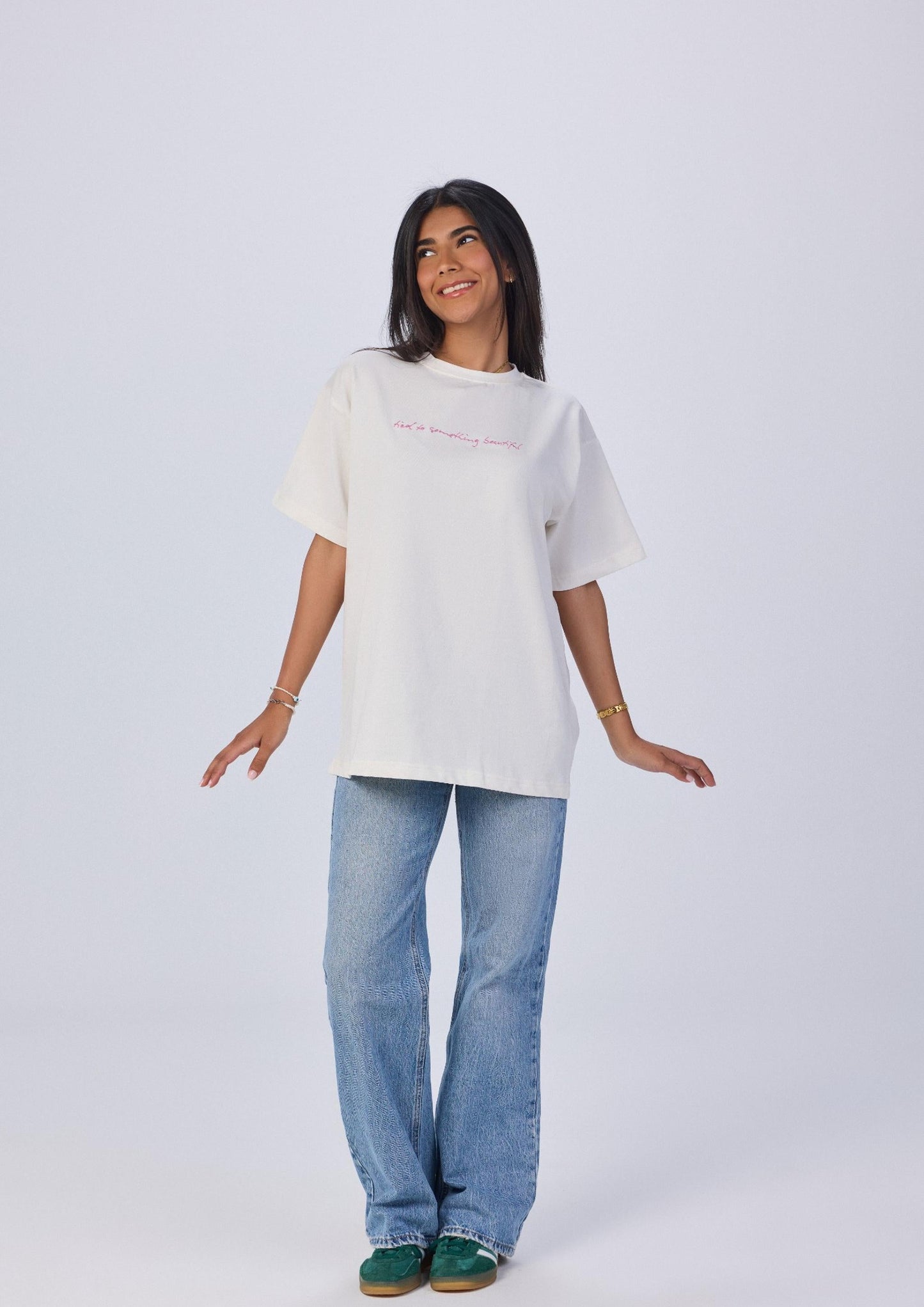 “Tied To Something Beautiful” Oversized Tee