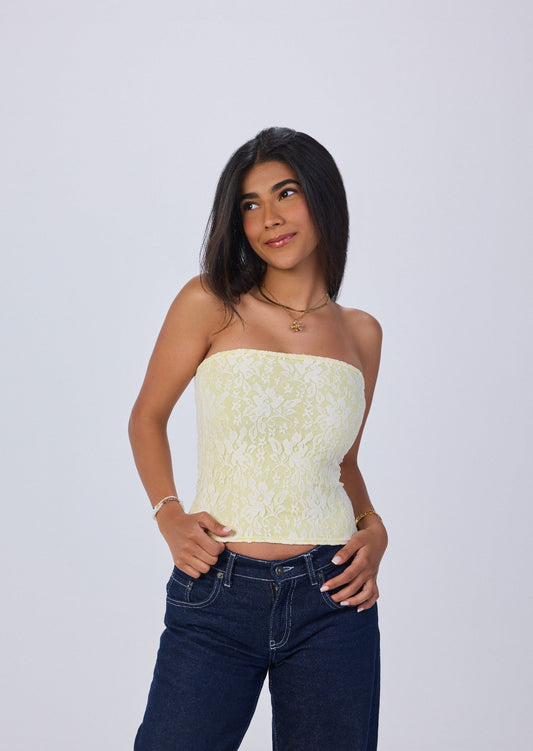 Yellow Darling Tube Top