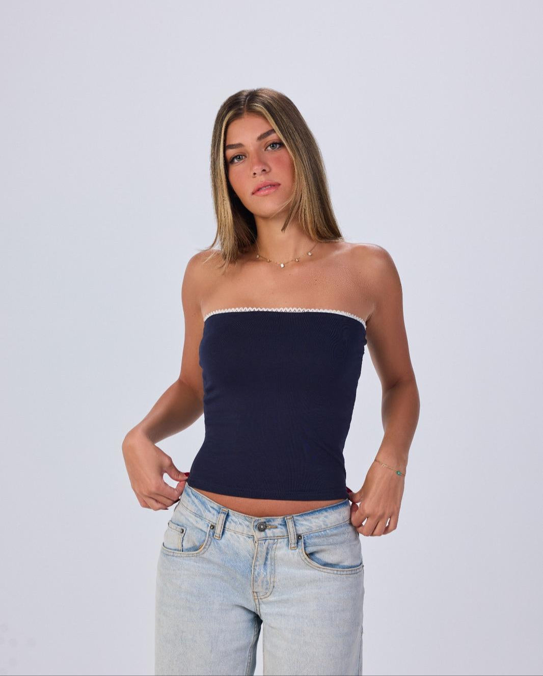 Navy Tube Top