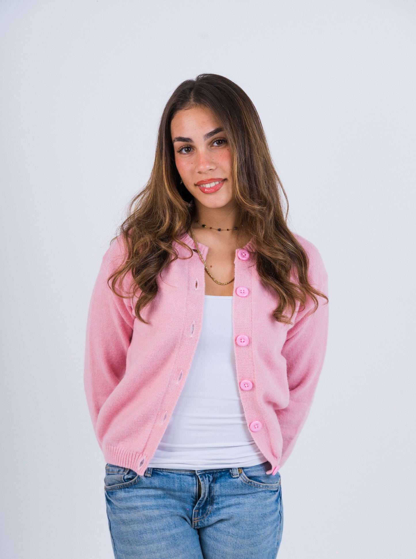 Pink Cardigan