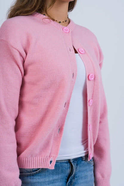 Pink Cardigan