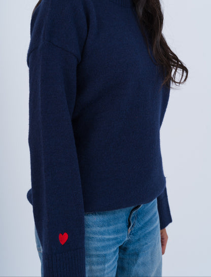 Navy Knit Sweater