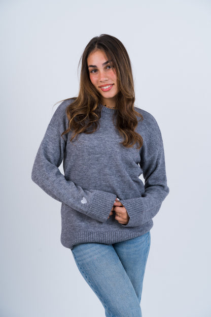 Grey Knit Sweater