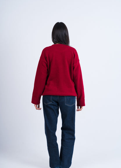 Red Knit Sweater