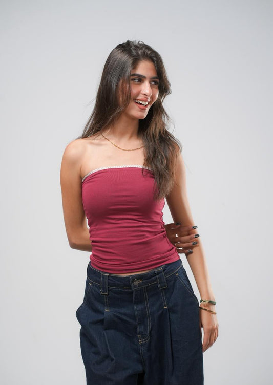 Burgandy Tube Top